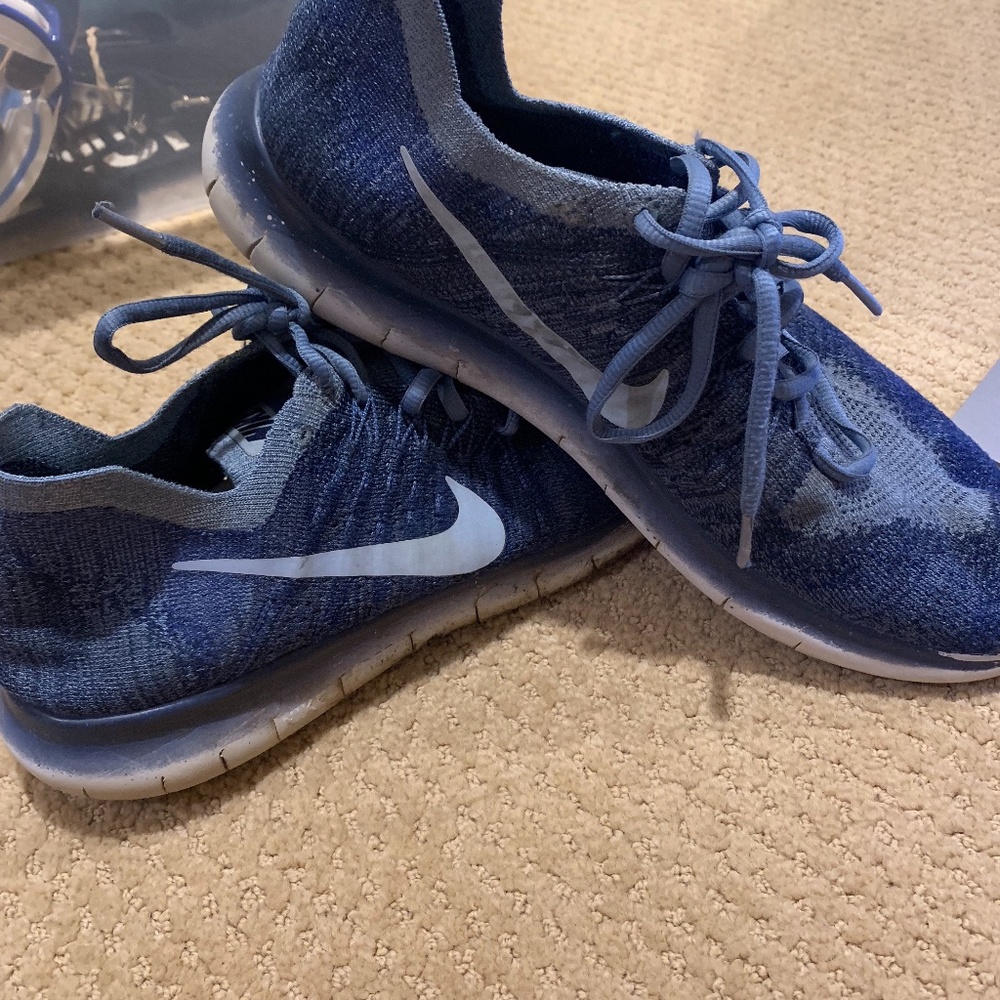 Nike Flyknit Sock Running Shoes (blue)